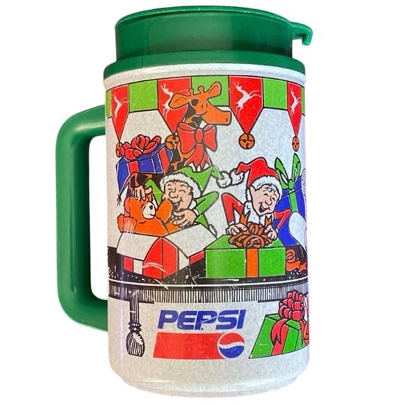 Vintage Whirley Thermos Pepsi Santa Claus Christmas Nostalgia Hot Cold Collector - Picture 1 of 14